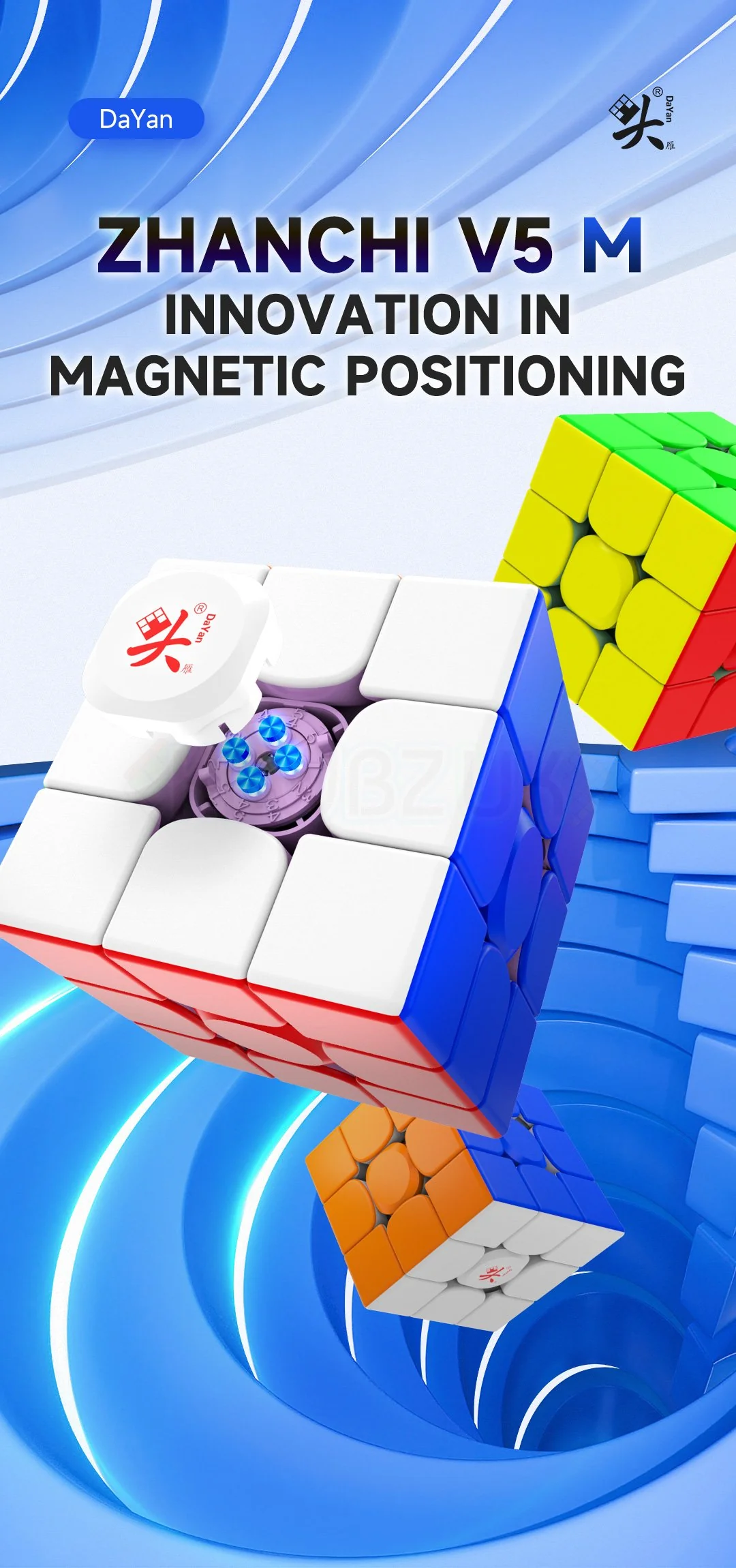 DaYan Zhanchi Pro V5 3x3 Fancy (Magnetic, Maglev, Ball-Core) - Image 9
