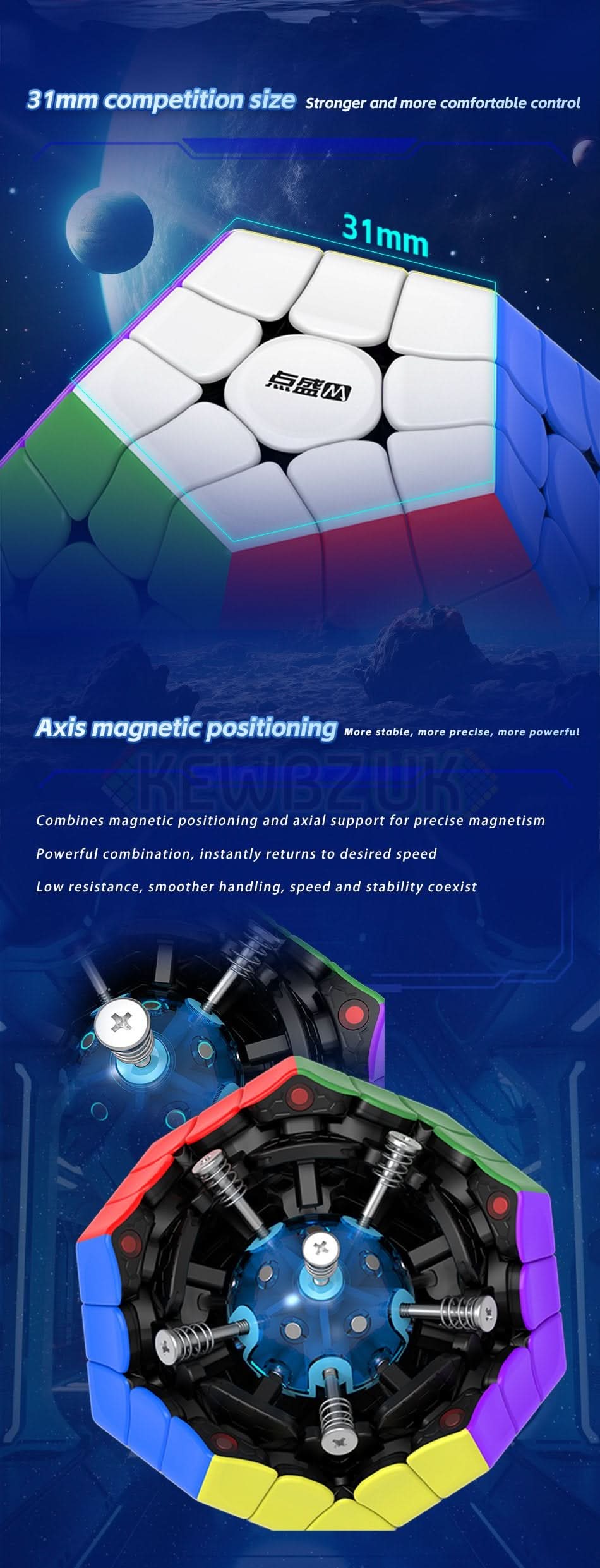 DianSheng Galaxy Megaminx (Magnetic, Ball-Core) - Image 11