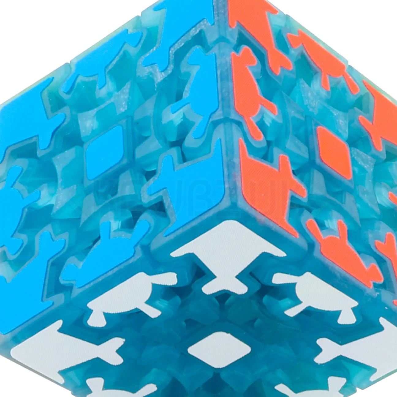HelloCube MoHuan Gear 3x3 (Luminous Blue) - Image 3