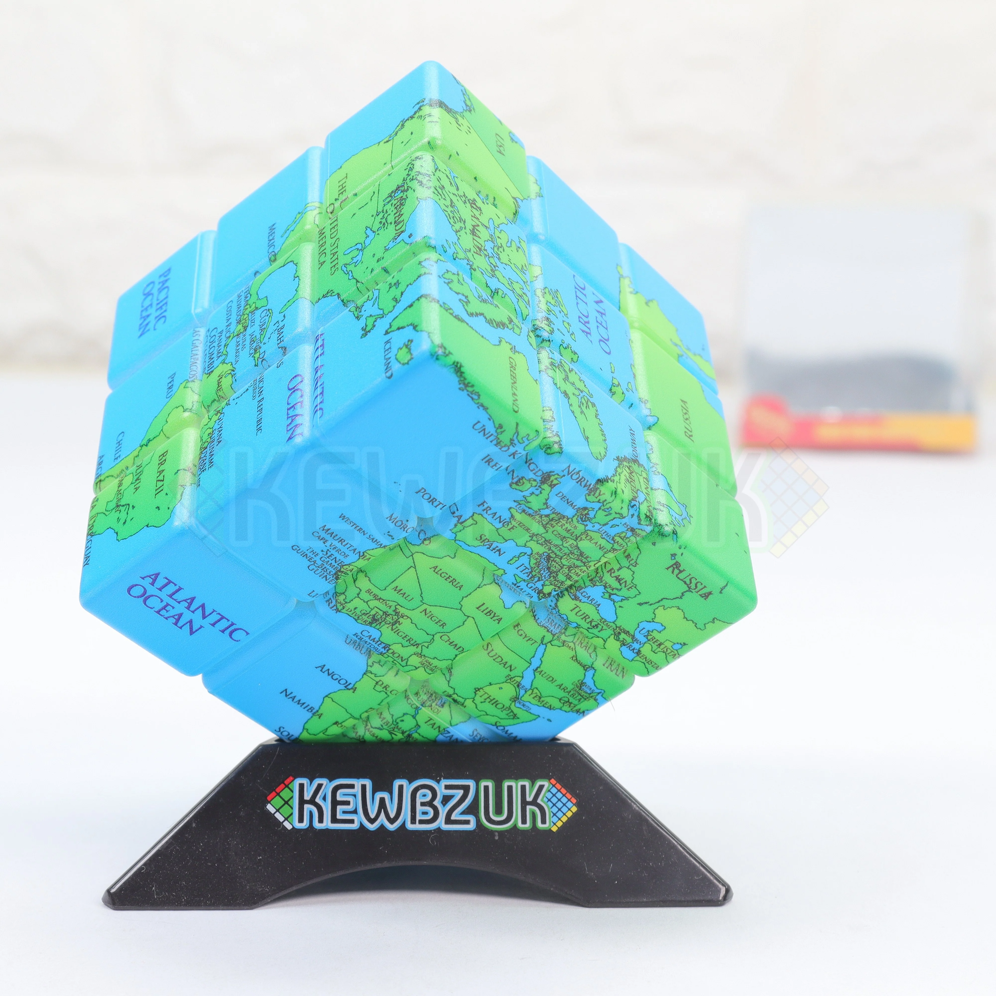 World Map 3x3 Cube (Borders) - Image 2